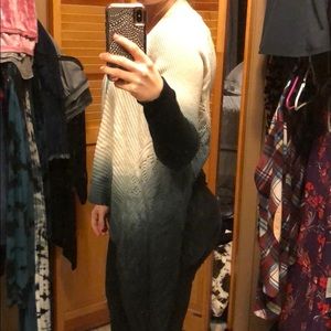 Ombré sweater cardigan